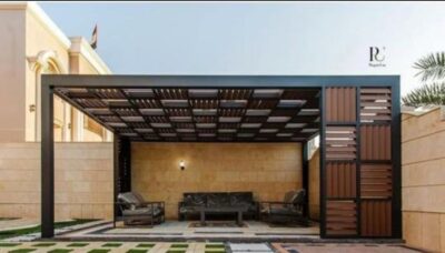 تركيب البرجولات والمظلات