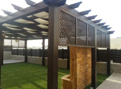 شركة في الرياض لتصميم مظلات استراحات