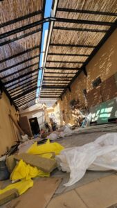 تركيب مظلات خيزران