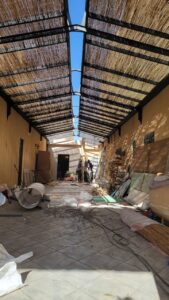 تركيب مظلات خيزران