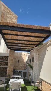 تركيب مظلات خيزران